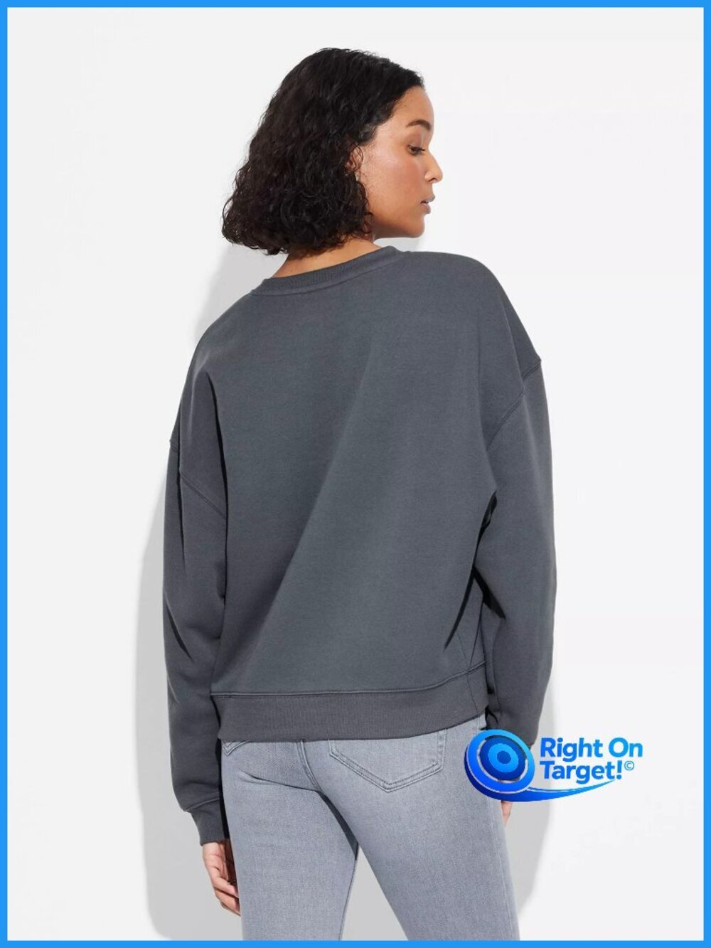 NWT XS - Womens Jolly Snoopy Graphic Sweatshirt - Gray - Picture 2 of 8